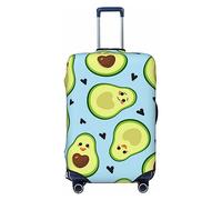 Anticsao Avocado Keep Calm - Funda para equipaje, lavable, a la moda, funda protectora de maleta antiarañazos, para hacer deporte, XL, 1, Aguacate y Corazones, M