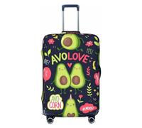 Anticsao Avocado Keep Calm - Funda para equipaje, lavable, funda protectora de maleta antiarañazos, diseño de aguacate, tamaño pequeño, 1 unidad