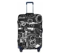 Anticsao Cool Camera Collection - Funda protectora para maleta, a prueba de polvo, para equipaje, accesorios para vacaciones, White, S