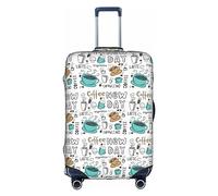Anticsao Delicious Coffee - Funda protectora de equipaje a prueba de polvo para maleta, accesorios de viaje, White, X-Large