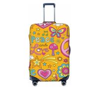 Anticsao Funda de equipaje con purpurina colorida, fundas lavables para maletas, fundas de equipaje de moda, funda protectora de maleta antiarañazos, You are So Sweet, mediano, 1, Paz Amor y Paloma