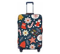 Anticsao Funda de equipaje de copos de nieve, fundas lavables para maleta, fundas de equipaje de moda, funda protectora de maleta antiarañazos, galletas de Navidad navideñas, XL, 1