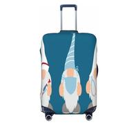 Anticsao Funda de equipaje de gnomos de girasol, fundas lavables para maleta, fundas de equipaje de moda, funda protectora de maleta antiarañazos, gnomos de enfermera, médico, XL, 1