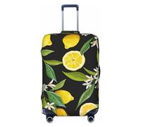 Anticsao Funda de equipaje de temporada de flores de primavera, fundas lavables para maletas de moda, funda protectora de maleta antiarañazos, hojas de flores de limón, mediano, 1