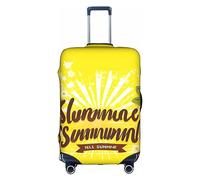 Anticsao Funda de viaje elástica unisex personalizada con fondo amarillo con Hello Sunshine (18-21 pulgadas), White, X-Large