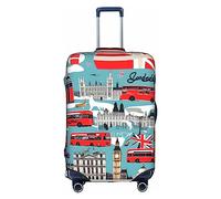 Anticsao Funda para equipaje con estampado de I Like London, funda elástica para equipaje de viaje, de elastano, se adapta a equipaje de 18 a 28 pulgadas, White, X-Large