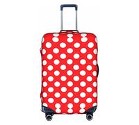 Anticsao Funda protectora de equipaje de viaje a prueba de polvo con lunares para maleta, accesorios de día festivo, White, M