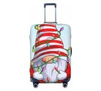 Anticsao Gnomes Hold The Letters Love - Funda de equipaje lavable, fundas de equipaje de moda, funda protectora de maleta antiarañazos, divertido gnomo de Navidad, mediano, 1