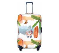 Anticsao Gnomes Hold The Letters Love - Funda de equipaje lavable, fundas de equipaje de moda, funda protectora de maleta antiarañazos, gnomo y surf, mediano, 1