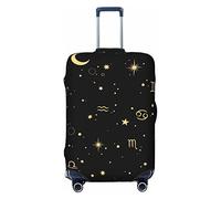 Anticsao Golden Horoscope - Funda elástica para equipaje de viaje, funda protectora para maleta, se aplica a maletas de 19 a 32 pulgadas, extra grande, Black, M