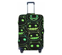 Anticsao Head - Funda protectora elástica para maleta, diseño de animales fantasmas de dibujos animados, funda protectora para maleta, se aplica a maletas de 19 a 32 pulgadas, tamaño grande, Black, L