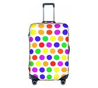 Anticsao Hermosa funda protectora de equipaje de viaje a prueba de polvo con lunares, accesorios para las festividades, White, L