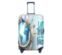 Anticsao Lighthouse Waves - Funda para equipaje de lluvia torrencial, fundas lavables para maleta, fundas de equipaje de moda, funda protectora de maleta antiarañazos, Let's Go Travel Around The