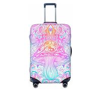 Anticsao Mushrooms of Illusion - Funda elástica para equipaje de viaje, funda protectora para maleta, se aplica a maletas de 19 a 32 pulgadas, tamaño grande, Black, L