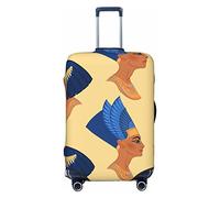 Anticsao Queen of Egypt - Funda elástica para equipaje de viaje, funda protectora para maleta, se aplica a maletas de 19 a 32 pulgadas, tamaño mediano, Black, S
