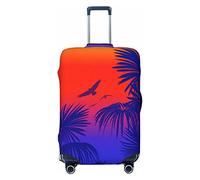 Anticsao Silhouette of A Palm Tree - Funda elástica para equipaje de viaje, funda protectora para maleta, se aplica a maletas de 19 a 32 pulgadas, tamaño mediano, Black, S