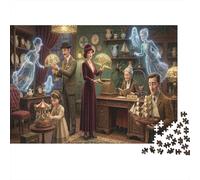 Anticuario Fantasmagórico Puzzle De Madera 500 Piezas Adultos Y Niños,Reto,Anti-estrés,Deco Pared,Regalo Ideal,Madera,14 Años+,Rompecabezas,Desafío,Relax,Educativo (52x38cm)