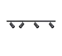 ANTIDARK - Designline Tube Kit LED 4 Lámpara de Techo 1,9m Negro