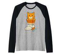 Antidepresivo Salud Mental Humor Gato Amante Gato Dueño Camiseta Manga Raglan