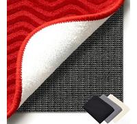 Antideslizante Alfombra 100 x 137 cm Multiusos de PVC, Lavable, Cortable, Reutilizable y sin Olores, Antideslizante Alfombras Alfombrilla Adecuado para Parqué O Baldosas, Negro