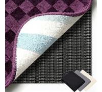 Antideslizante Alfombra 100 x 137 cm Multiusos de PVC, Lavable, Cortable, Reutilizable y sin Olores, Base Alfombrilla Antideslizantes Adecuado para Parqué O Baldosas, Negro