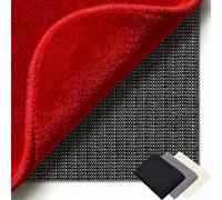 Antideslizante Alfombra 100 x 137 cm Multiusos de PVC, Lavable, Cortable, Reutilizable y sin Olores, PVC Multiusos Base de Antideslizante Adecuado para Parqué O Baldosas, Negro