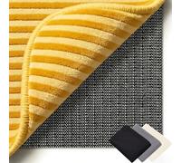 Antideslizante Alfombra 100 x 137 cm Multiusos de PVC, Lavable, Cortable, Reutilizable y sin Olores, PVC Multiusos Base de Antideslizante Adecuado para Parqué O Baldosas, Negro