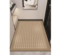 Antideslizante Alfombra 120x180 Patrón Marrón Claro Felpudo Exterior Terciopelo Corto Absorbentes Antideslizante Lavable para Baño Cocina Oficinas Alfombras Puerta Entrada