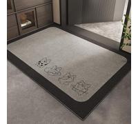 Antideslizante Alfombra 120x180 Perro Minimalista Gris Claro Felpudo Exterior Antideslizante Lavable Felpudos para Pasillo Cocina Puerta Jardín Decoración Alfombrilla para Entrada