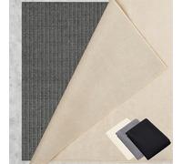 Antideslizante Alfombra 125 x 140 cm Multiusos de PVC, Lavable, Cortable, Reutilizable y sin Olores, Base Alfombrilla Antideslizantes Adecuado para Parqué O Baldosas, Negro