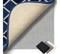 Antideslizante Alfombra 160 x 200 cm Multiusos de PVC, Lavable, Cortable, Reutilizable y sin Olores, Estera Universal Antideslizante Adecuado para Parqué O Baldosas, Gris marrón