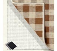 Antideslizante Alfombra 205 x 290 cm Multiusos de PVC, Lavable, Cortable, Reutilizable y sin Olores, Acolchado de Alfombra Antideslizante Adecuado para Parqué O Baldosas, Blanco