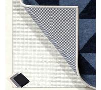 Antideslizante Alfombra 205 x 290 cm Multiusos de PVC, Lavable, Cortable, Reutilizable y sin Olores, Acolchado de Alfombra Antideslizante Adecuado para Parqué O Baldosas, Blanco