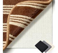 Antideslizante Alfombra 210 x 260 cm Multiusos de PVC, Lavable, Cortable, Reutilizable y sin Olores, PVC Base Antideslizante para Alfombra Adecuado para Parqué O Baldosas, Blanco