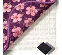 Antideslizante Alfombra 40 x 280 cm Multiusos de PVC, Lavable, Cortable, Reutilizable y sin Olores, Base Alfombrilla Antideslizantes Adecuado para Parqué O Baldosas, Blanco