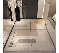 Antideslizante Alfombra 50x80 Estilo Minimalista Beige Felpudo Exterior Terciopelo Corto Absorbentes Antideslizante Lavable para Baño Cocina Oficinas Alfombras Puerta Entrada