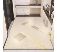 Antideslizante Alfombra 80x120 Líneas Marrón Beige Felpudo Exterior Terciopelo Corto Absorbentes Antideslizante Lavable para Baño Cocina Oficinas Alfombras Puerta Entrada