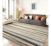 Antideslizante Alfombra Decoración Gris - Alfombras Estampado Abstracto Líneas Horizontales Grafiti para Comedor Cocina Dormitorio Pasillo Decoración, 160 x 230 cm Franela Alfombra