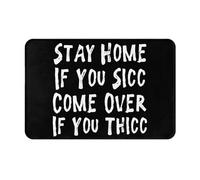 Antideslizante Alfombra Exterior Quédate en casa si Tienes Hambre, Ven si Tienes Hambre., Alfombrilla de Baño, Cocina, Dormitorio, Entrada, Suave Alfombra Entrada 40X60cm