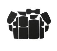 Antideslizante Alfombrilla Compartimentos Puerta Coche Caja Almacenamiento Vasos Agua Antideslizante Estilo Mático para Accord 10 ª Generación LX 2018-2022 esteras(Negro)