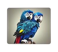 Antideslizante Alfombrilla de Ratón, Impresión de Abrazo de Loro Azul Alfombrilla Portátil Gaming Mouse Pad 25X30cm para Ratón PC Gamers