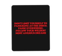 Antideslizante Alfombrilla de Ratón, No limites el tuyo a Entrar en pánico en la Discoteca Alfombrilla Professional Tapete de Juego 25X30cm para Jugadore PC Oficina