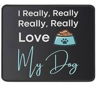 Antideslizante Alfombrilla de Ratón, Perro Amoroso, Perro Gracioso, Cachorro Alfombrilla Portátil Mousepad 25X30cm para Gamers Jugadore Laptop