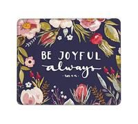 Antideslizante Alfombrilla de Ratón, Sé Siempre Alegre Flores Alfombrilla Eco-Friendly Mouse Mat 25X30cm para Jugadore Oficina Gamers