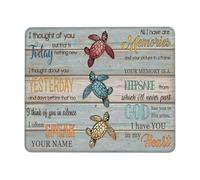 Antideslizante Alfombrilla de Ratón, Todo lo Que Tengo Son Recuerdos Turtles Marina Alfombrilla Multifuncional Mouse Mat 25X30cm para Ratón Laptop Ordenador