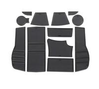 Antideslizante Almohadilla con Surcos Puerta Alfombrilla Antideslizant Prueba Polvo Caja Almacenamiento Vasos Agua Estilo Mático para Peugeot 2008 P24 2019-2022 esteras(Negro)