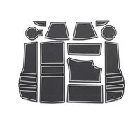 Antideslizante Almohadilla con Surcos Puerta Alfombrilla Antideslizant Prueba Polvo Caja Almacenamiento Vasos Agua Estilo Mático para Peugeot 2008 P24 2019-2022 esteras(Bianco)