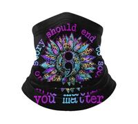 Antideslizante Calentador De Cuello Ninguna Historia Debería Terminar Demasiado Pronto. Concientización sobre La Prevención del Suicidio. Bandana Unisexo Polainas De Cuello para Yoga Mujer
