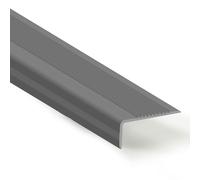 Antideslizante de Borde Escalonado Esquina para Cantos Perfil de Borde de Escalón con Material de Fijación Perfil de PVC 1.5m Esquina para Cantos Cantonera Protector Preperforado ( Color : Single gray