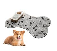 Antideslizante Dog Bowl Mat, impermeable Dog Food Mat, Dog Feeding Mat, Pet Feeding Floor Mat, Dog Accessories Mat, 50 x 70 cm, Dog Accessories Pet Supplies for Messy Drinkers
